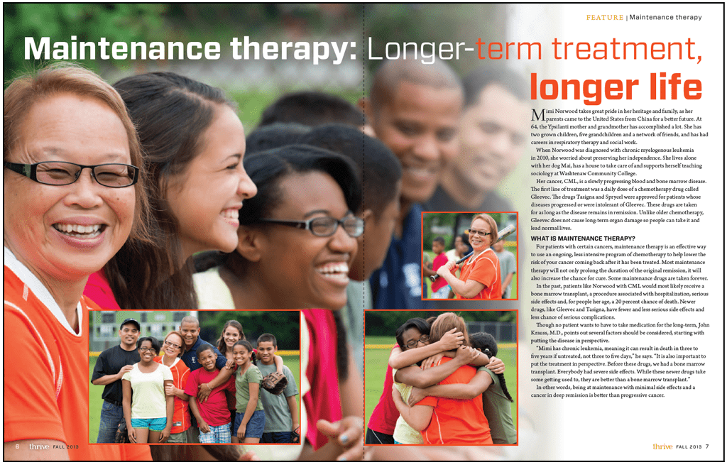 Thrive Magazine University of Michigan Comprehensive Cancer Center