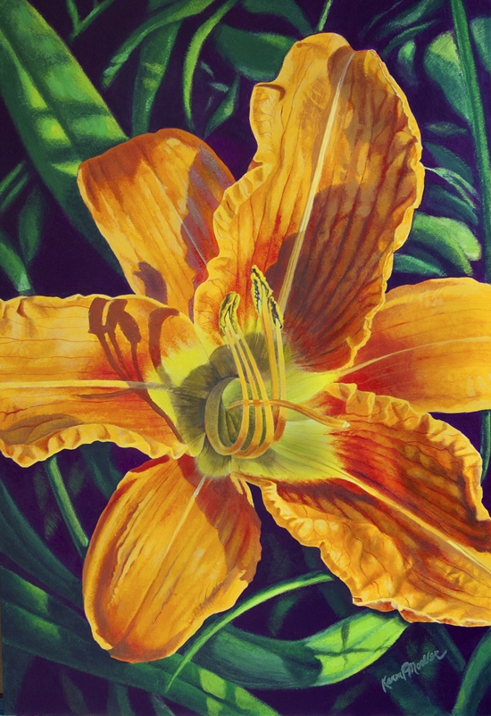Lily painting 3 or Extravagance series